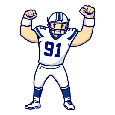 Dallas cowboys fist pump  sticker