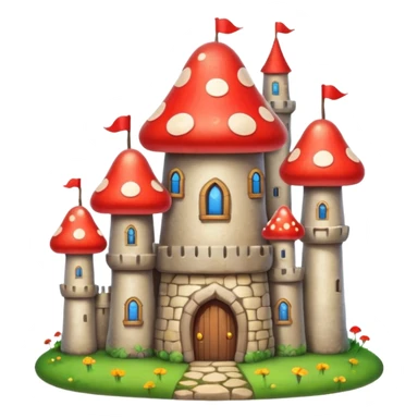 mushroom castle sticker