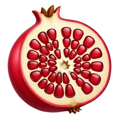 pomegranate sliced sticker