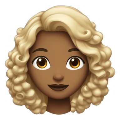 Dos chicas, una alta de pelo negro largo y rizado, otra más pequeña de pelo ondulado y castaño  sticker