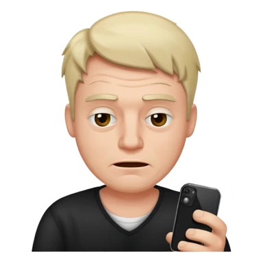 Drunk man who doesn’t know how to work iphone sticker