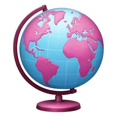 mix light pink dark pink and white girly globe with WWW in big letters under it.
It looks like an internet bar icon. sticker
