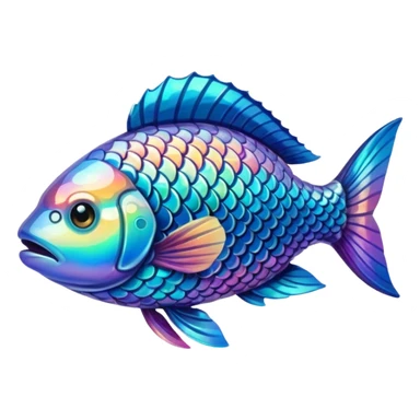 High resolution fish sticker