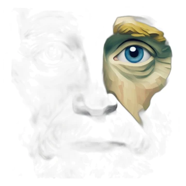 Autoportrait de Van Gogh avec les yeux bleus sticker