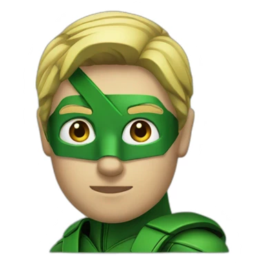 Green arrow person sticker