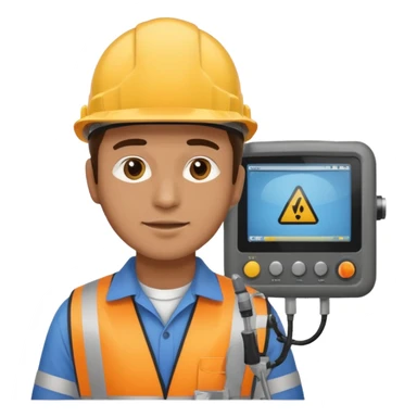 chef opérateur contrôle non destructif homme sticker