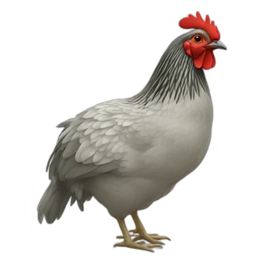 Araucana hen sticker