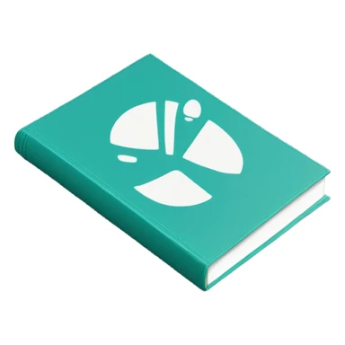 teal hardcover book about mental health  sticker
