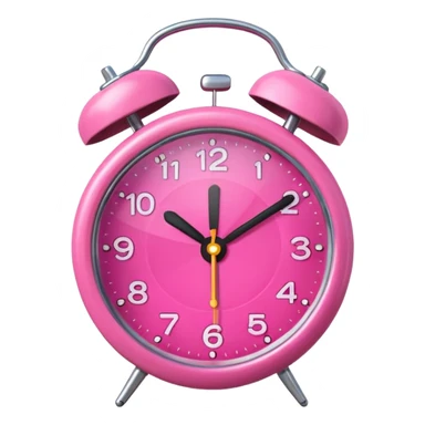 pink alarm sticker