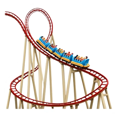 Roller coaster with the name « Portaventura » sticker