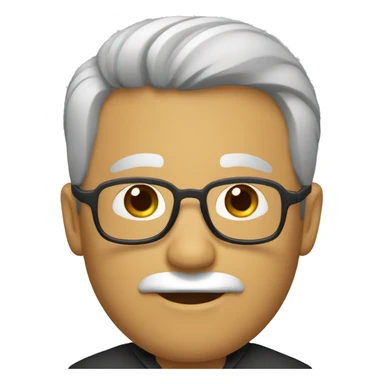 Profesor de filosofía sin barba y con cabello negro sticker