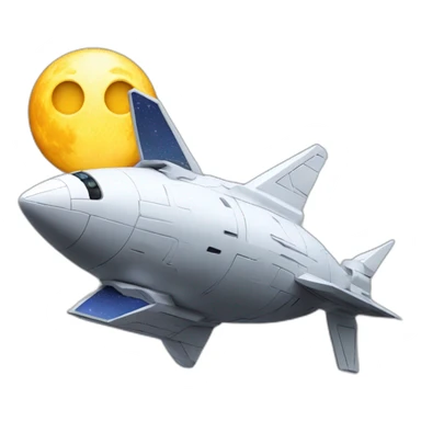 dragmmm starship to the moon sticker