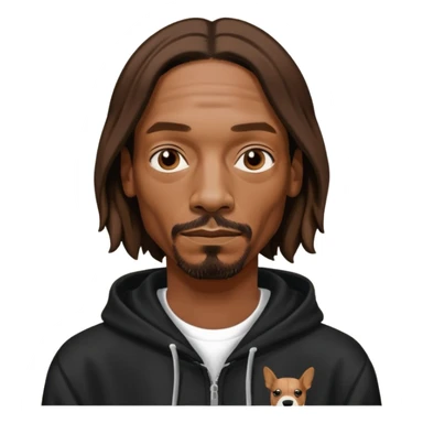 snoop dogg with black hoodie sticker