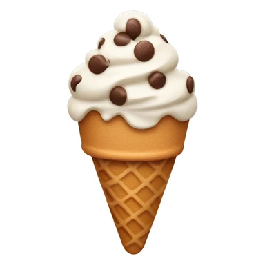 ice cream with chocolate chip cookie  sticker
