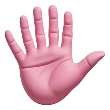 hand morphing and transforming pink clay into a new shape, showing the clay changing form sticker