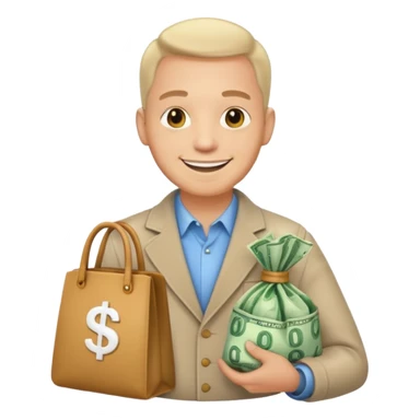 UNCLE WITH a bag OF MONEY sticker