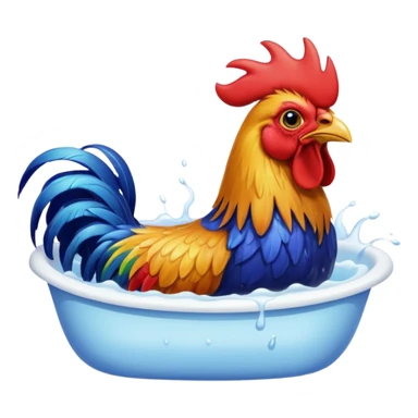 rooster bath sticker