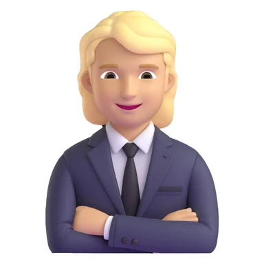 Oleg Tinkov, smiling, blond hair, wearing a business suit sticker