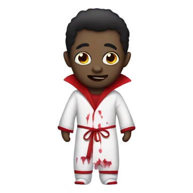 Vampire with cute pajamas  sticker