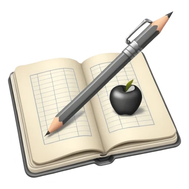 sketchbook with pencil
 sticker