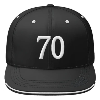 A black cap with the numbers 701  sticker