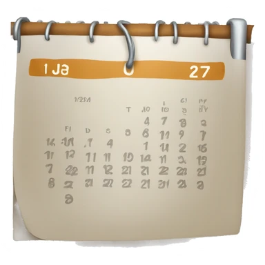 A calendar emoji for July 15 sticker