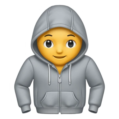 only clean grey hoodie cloth sticker