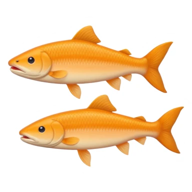 pastel orange barbel sticker