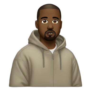 Kanye west in yeezy  sticker