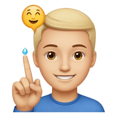 A classic emoji nose, no face, with a pointer finger touching the tip of it, combine these two 👆🏼👃🏼 sticker