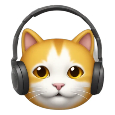 un chat qui boit de la bière est qui porte un casque de gaming sticker