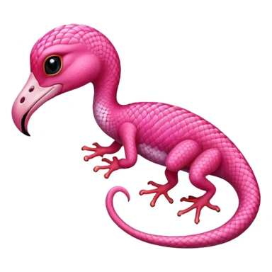 Flamingo gecko  sticker