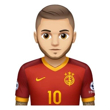 Mauro icardi Galatasaray formasıyla gol sevinci yapıyor sticker