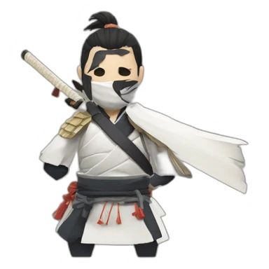 Ghost of Tsushima samurai sticker