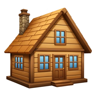 wood house sticker