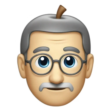 apple logo steve jobs sticker