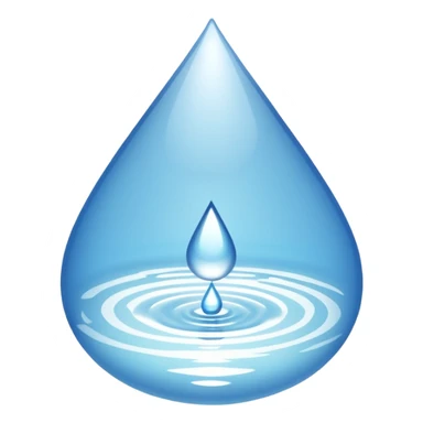 large tear drop sticker