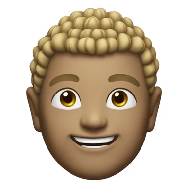 make a buddha emoji smiling hard sticker