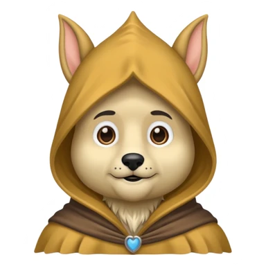 een dwerg met een groot hoofd sticker