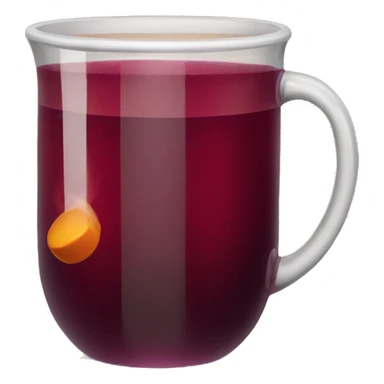A cup of hot mulled wine sticker