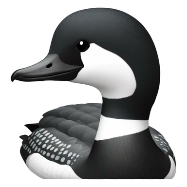 Common loon sticker