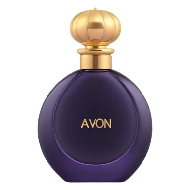 Elegant AVON perfume bottle with gold cap sticker