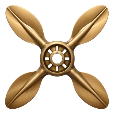 4 blade B-series  marine propeller sticker