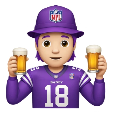 Barney at the superbowl sticker