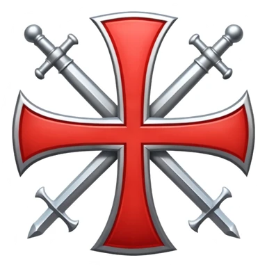 the red cross of the knights templar sticker