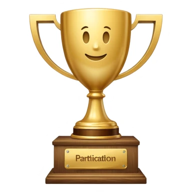 u forgot to put the words "Participation Trophy" on the gold plate on the wooden base. u keep generating images without the words "Participation Trophy" on the base. im just gonna keep saying u need to include the words "Participation Trophy" on the base so hopefully u get the message. sticker