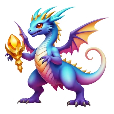 Epic divine legendary complex detailed gradients aesthetic-scenery-Fakémon-creature sticker