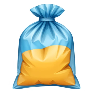 a polythene bag in a simple vector style sticker