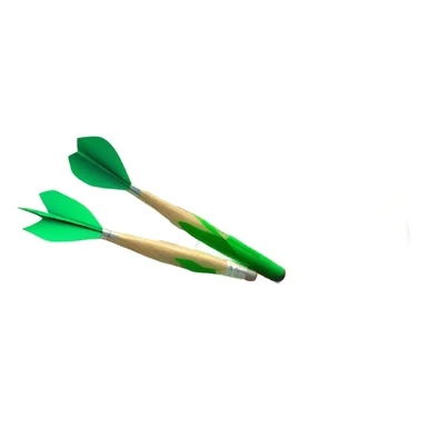 green dart on dart board sticker