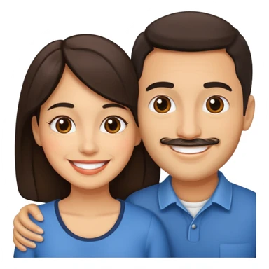 hispanic couple sticker